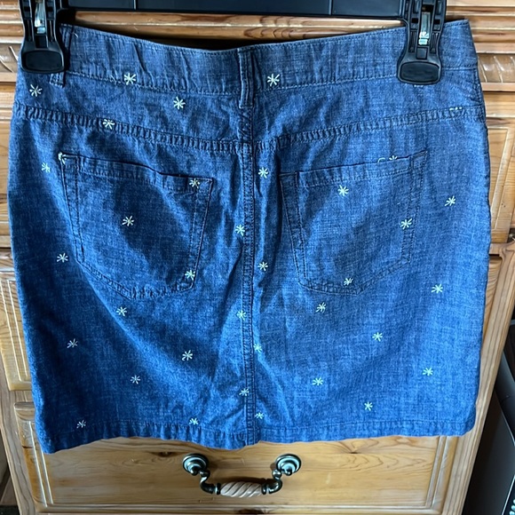 Stretch Denim  Skirt w/ liner sz 6p - Picture 4 of 9